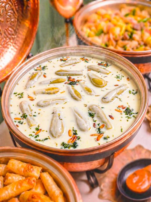 كوسة باللبن