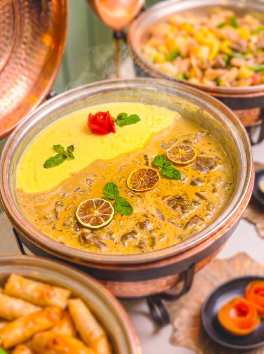 ستيك لحم مع الماش بطاط